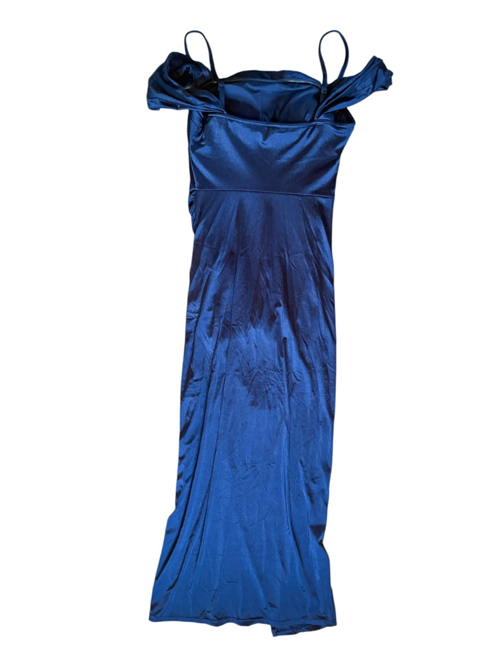 Popilush Shapewear Off Shoulder Shine Ruched Sculpting Maxi Dress - Picture 9 of 13